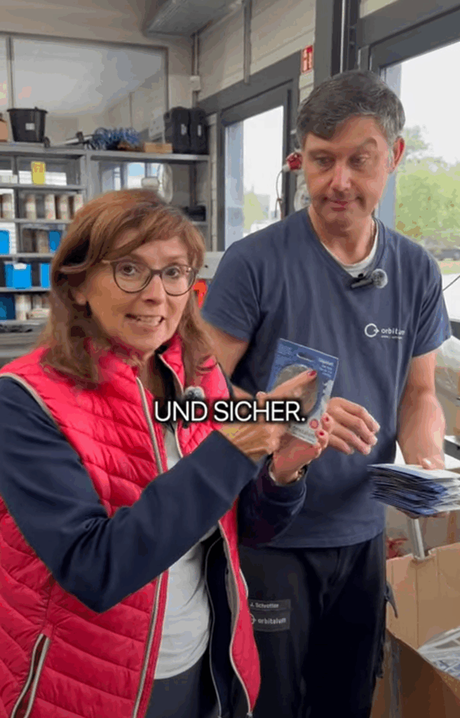 Orbitalum Messer verpackt mir QUICK-PACK Schneidemaschine und Stanze